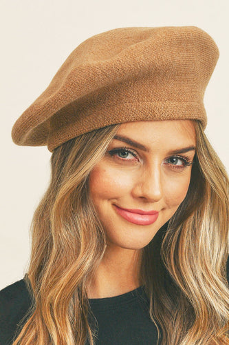 Lost In Paris Brown Fashionable Beret Hat