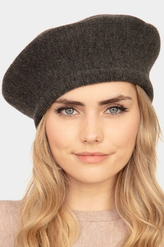 Lost In Paris Dark Grey Fashionable Beret Hat