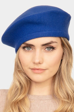 Lost In Paris Royal Blue Fashionable Beret Hat