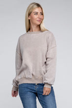 Load image into Gallery viewer, Fleece Ash Black Oversized Pullover