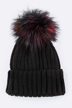 Load image into Gallery viewer, Mix Color EMMEZ Large Fur Pom Beanie