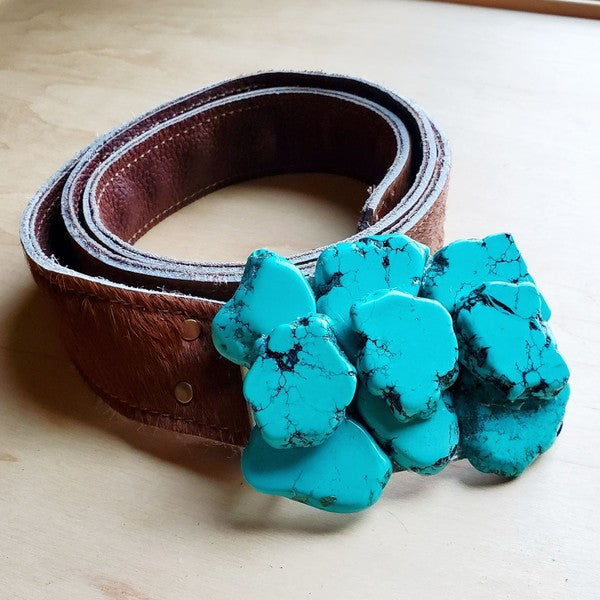 Turquoise Slab Belt Buckle