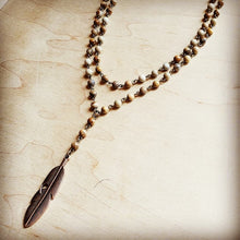 Load image into Gallery viewer, Double strand lariat picture jasper necklace