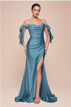 Load image into Gallery viewer, Luxury Strawberry Currant Stretch Jersey Sweetheart Gown