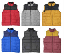 Load image into Gallery viewer, Men&#39;s Grey Sleeveless Padded Winter Two Tone Vest