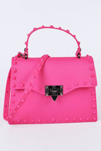 Load image into Gallery viewer, Lavender Matte Finish Studded Convertible Jelly Bag