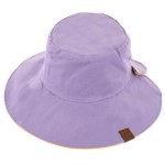 Load image into Gallery viewer, Solid Reversible Ponytail Bucket Hat