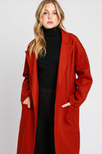 Load image into Gallery viewer, Stylish Winter Belted Blue Chic Lapel Wool Long Trench Coat