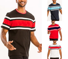 Load image into Gallery viewer, Men&#39;s Cotton Red/White Striped Short Sleeve Shirt