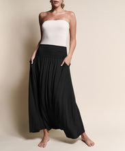 Load image into Gallery viewer, Soft Organic Taupe Bamboo Maxi Skirt w/Pockets