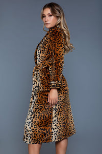 Ultra Soft Leopard Print Robe