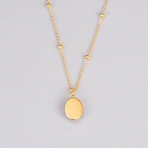 Oval Cat's Eye Necklace