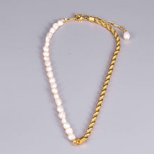 Load image into Gallery viewer, Freshwater Pearl and Chain Necklace