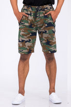 Load image into Gallery viewer, Men&#39;s Camo Green Cotton Blend Lounge Sweat Shorts