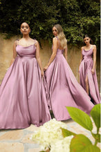 Load image into Gallery viewer, French Satin Mauve Pink Backless High Split Maxi Dress