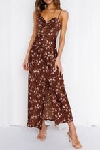 Load image into Gallery viewer, Satin floral maxi dress