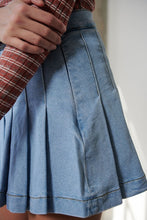 Load image into Gallery viewer, Denim Tennis Skirt