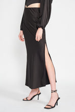 Load image into Gallery viewer, BIAS CUT MAXI SKIRT WITH SLIT