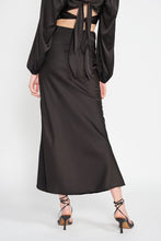 Load image into Gallery viewer, BIAS CUT MAXI SKIRT WITH SLIT