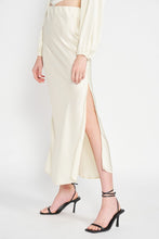 Load image into Gallery viewer, BIAS CUT MAXI SKIRT WITH SLIT