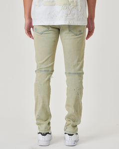 Men's Distressed Light Sand Slim Fit Denim Jeans