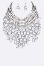 Load image into Gallery viewer, Crystal Bib Head Turner Statement Necklace Set