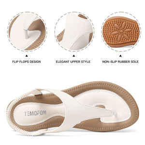 White Cara Elastic Strappy Summer Sandals