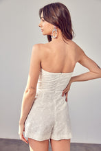 Load image into Gallery viewer, Whimsical White Eyelet Ruffle Shorts Romper