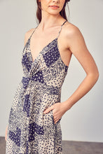 Load image into Gallery viewer, Navy Blue Boho Paisley Printed Cami Jumpsuit