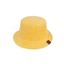 Load image into Gallery viewer, Trendy Pink Foldable Terry Cloth Bucket Hat