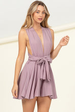 Load image into Gallery viewer, Everlasting Love Mauve Wrap Around Romper