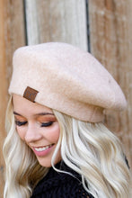 Load image into Gallery viewer, Stylish Wool Beige All-Weather Adjustable Beret Hat