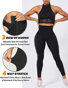 Corset Waist Black Buttery Soft Leggings