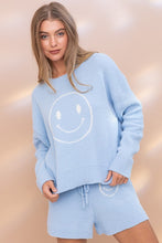 Load image into Gallery viewer, Cozy Light Blue Soft Top with Shorts Set