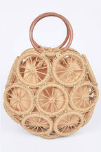 Load image into Gallery viewer, Bamboo Green Weaved Cording Summer Clutch Handbag