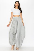 Load image into Gallery viewer, Chic Grey High Waist Draped Harem Loose Fit Pants