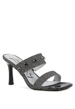 Load image into Gallery viewer, EDM Queen Diamante Embellished Glitter Sandals