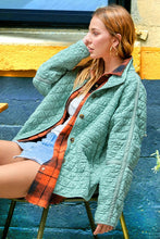 Load image into Gallery viewer, Cozy Winter Textured Sage Green Rosie Jacket