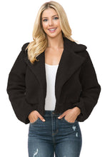 Load image into Gallery viewer, Women&#39;s Faux Fur Cropped Mauve Teddy Jacket