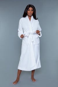 Luxurious Ultra Soft White Helena Plush Robe