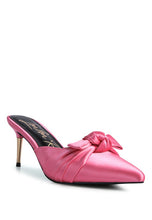 Load image into Gallery viewer, Queenie Satin Stiletto Mule Sandals