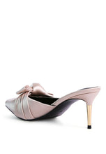 Load image into Gallery viewer, Queenie Satin Stiletto Mule Sandals