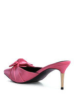 Load image into Gallery viewer, Queenie Satin Stiletto Mule Sandals