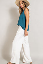 Load image into Gallery viewer, Flowy and Relaxed Off White Straight Leg Pants