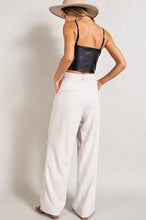 Load image into Gallery viewer, Flowy and Relaxed Off White Straight Leg Pants