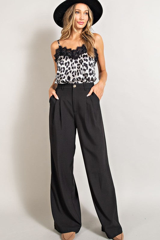 Flowy and Relaxed Off White Straight Leg Pants