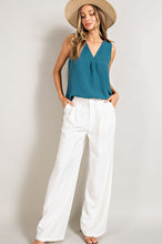 Load image into Gallery viewer, Flowy and Relaxed Off White Straight Leg Pants