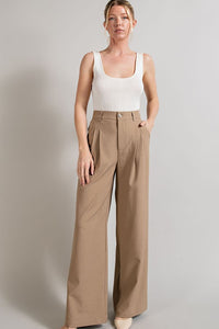 Flowy and Relaxed Off White Straight Leg Pants