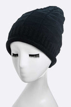 Load image into Gallery viewer, Unisex Raised Knit Slouchy Beanie