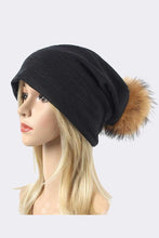 Load image into Gallery viewer, Faux Fur Cotton Slouchy Beanie